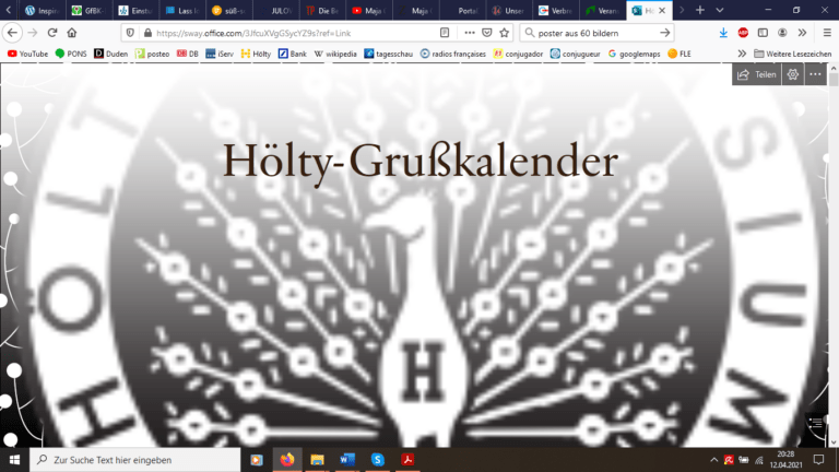 Mehr über den Artikel erfahren Hölty-Grußkalender