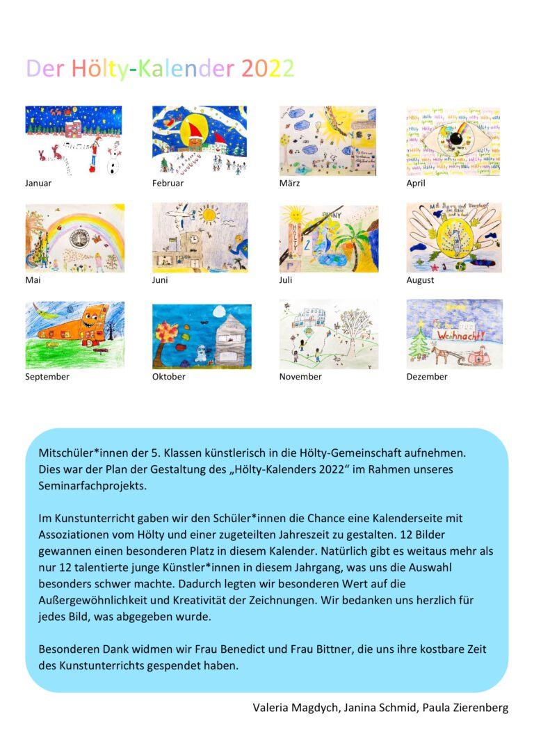 Mehr über den Artikel erfahren Der Hölty-Kalender 2022